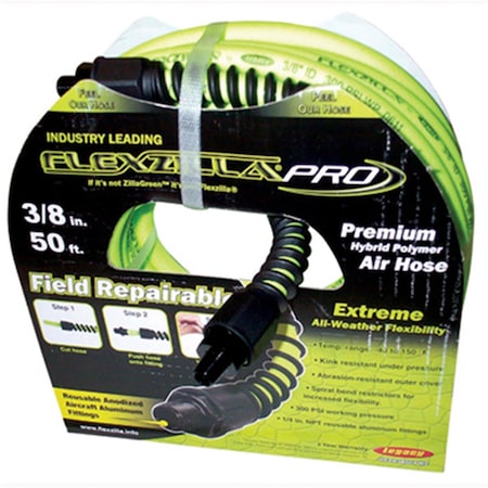 Legacy 50 ft. Flexzilla Pro 0.37 in. Hose Green LEG-HFZP3850YW2